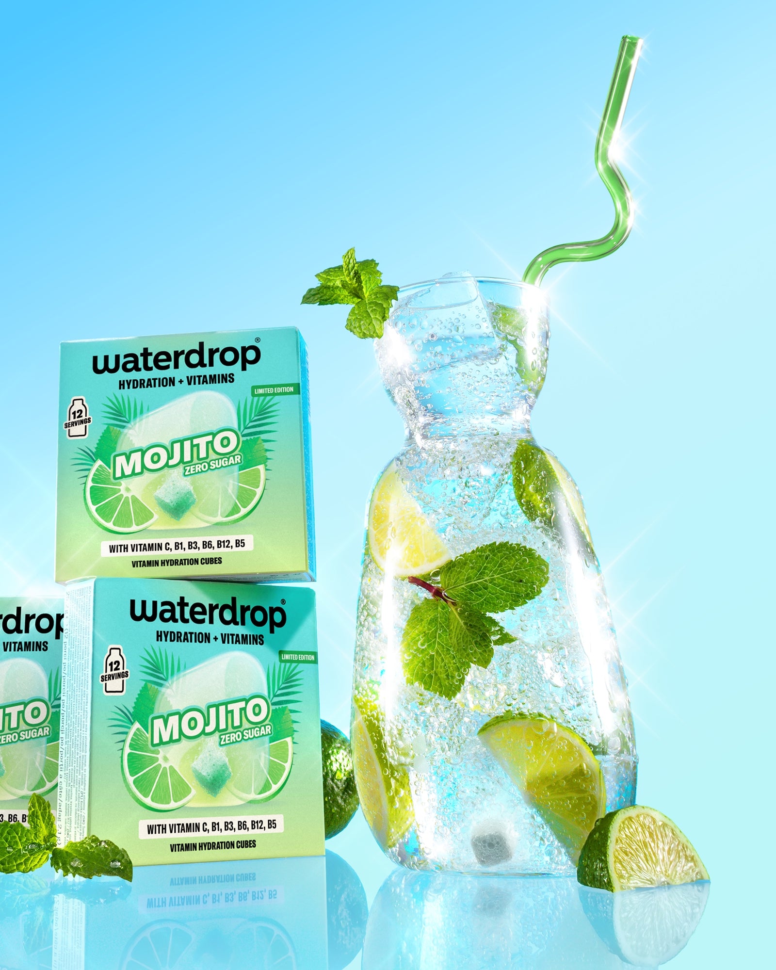 Staklene slamčice MOJITO
