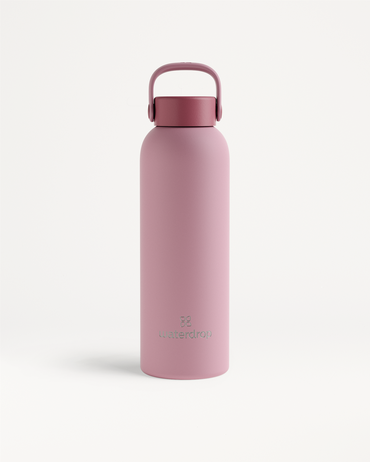 Thermo Steel Bottle · Carry Cap, embossed waterdrop logo.